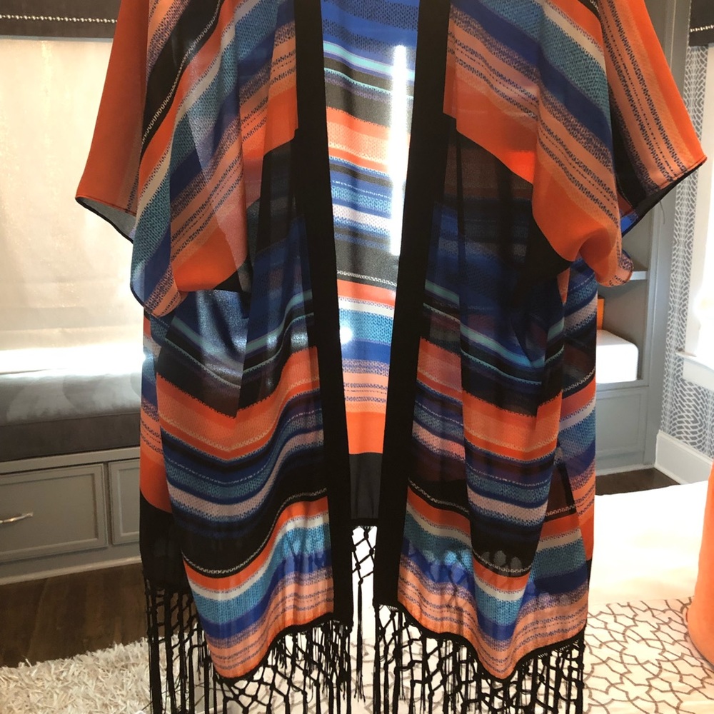 La Blanca shawl tunic top